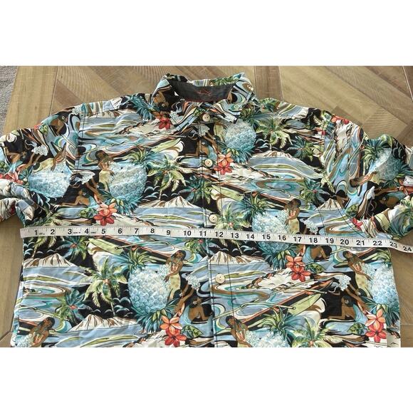 Tommy Bahama Coconut Point Tropical Surf Hawaiian Button Down Shirt Mens Medium - Picture 7 of 8
